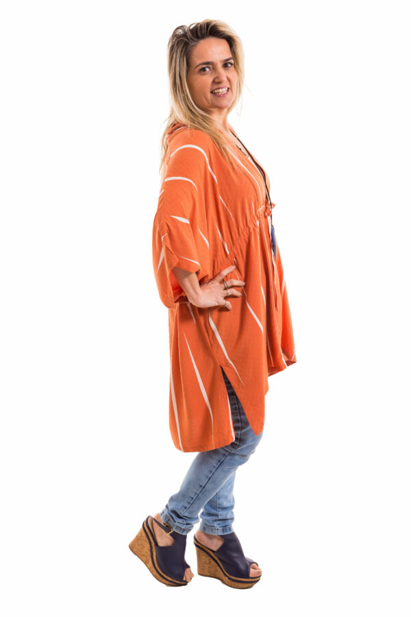 Kimono estampado Preta - Imagem 3