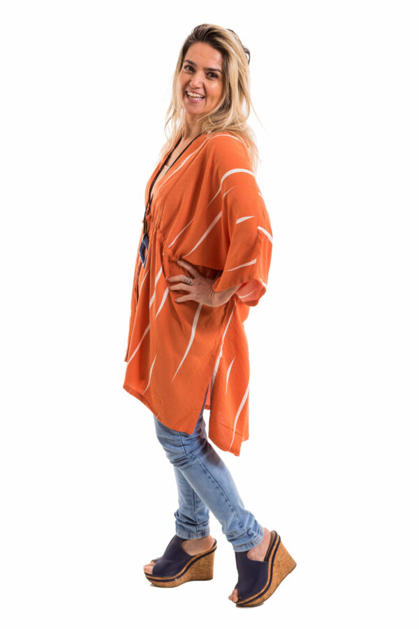 Kimono estampado Preta - Imagem 4