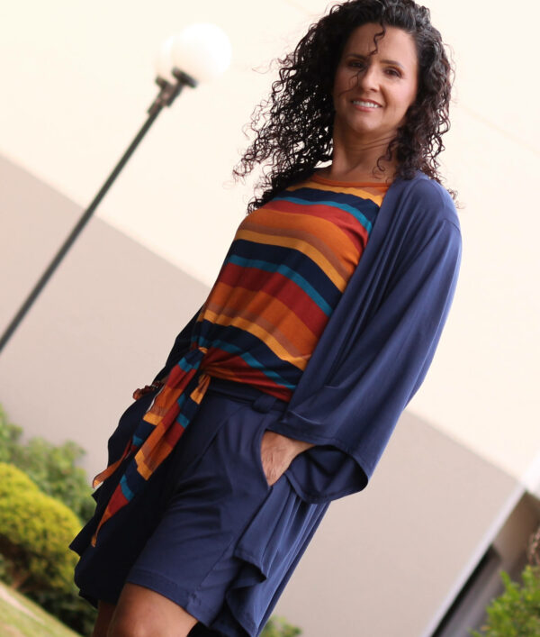 Kimono Azul Marinho - Imagem 3